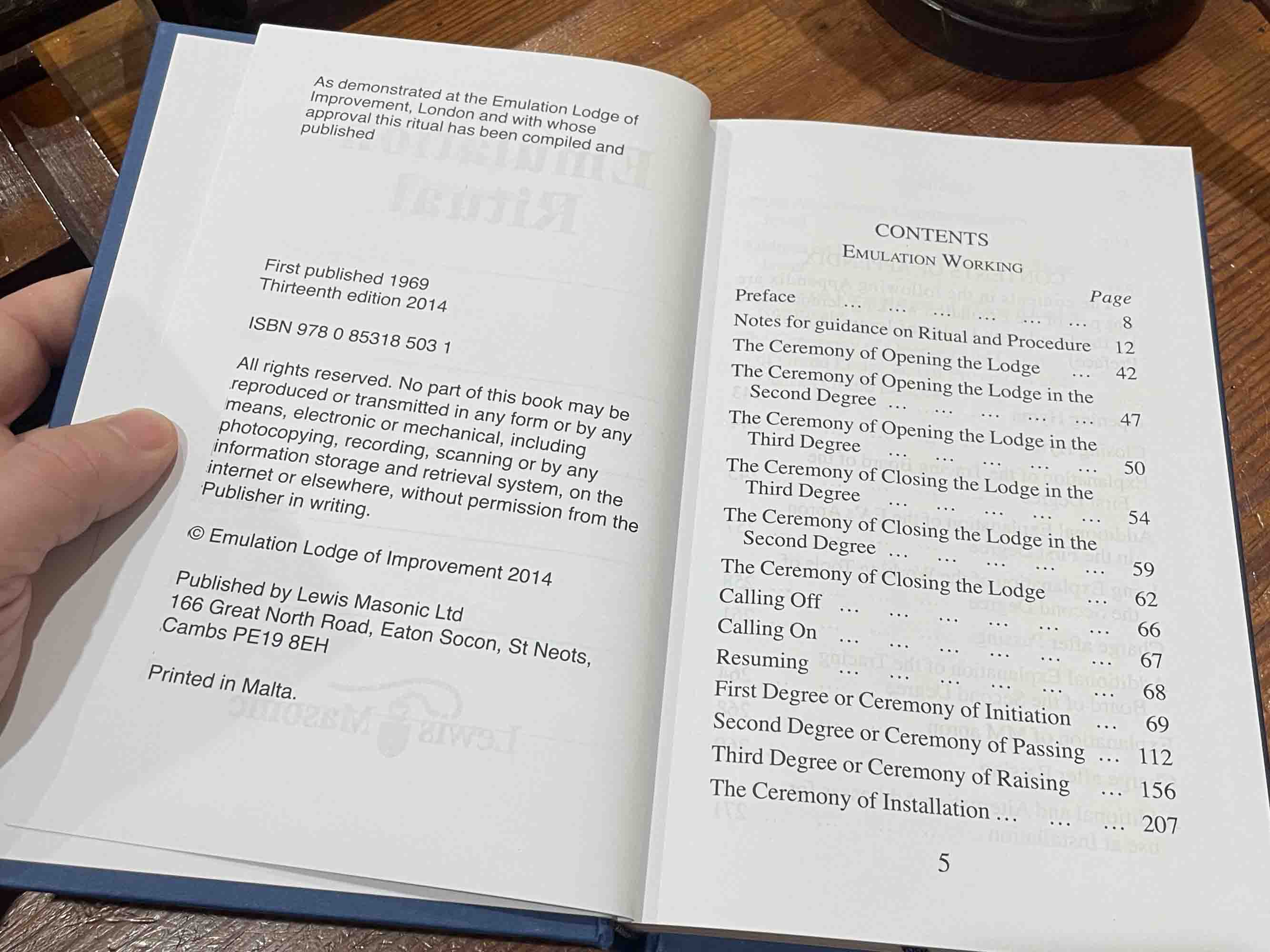 Masonic Emulation Ritual 13th Edition (Large Print Book) – Masonic Corner