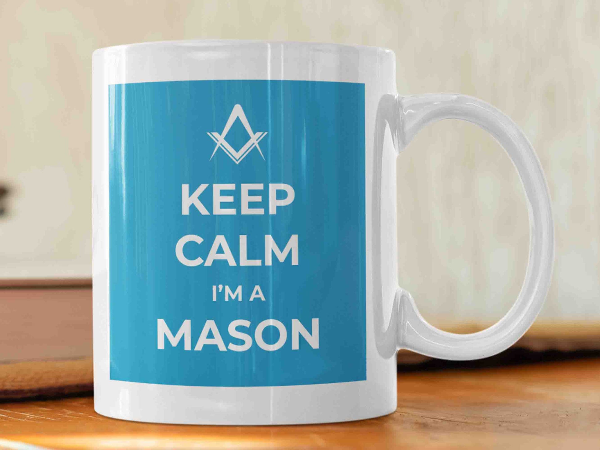 Freemason Mason Mug - A high-quality ceramic mug with a humorous and charming message, perfect for any Masonic enthusiast or as a gift for a Freemason Mason