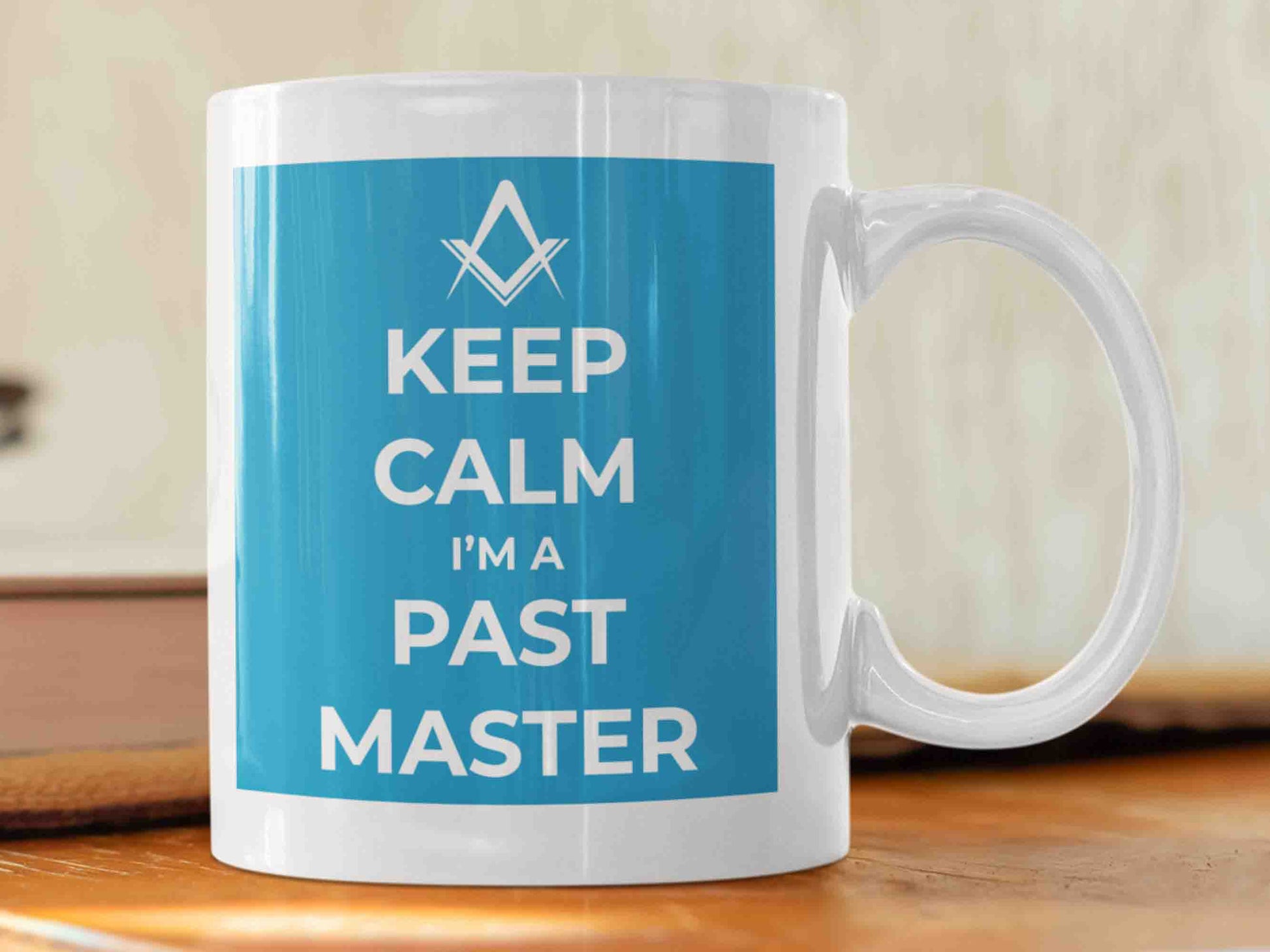 Freemason Past Master Mug - A high-quality ceramic mug with a humorous and charming message, perfect for any Masonic enthusiast or as a gift for a Freemason Past Master