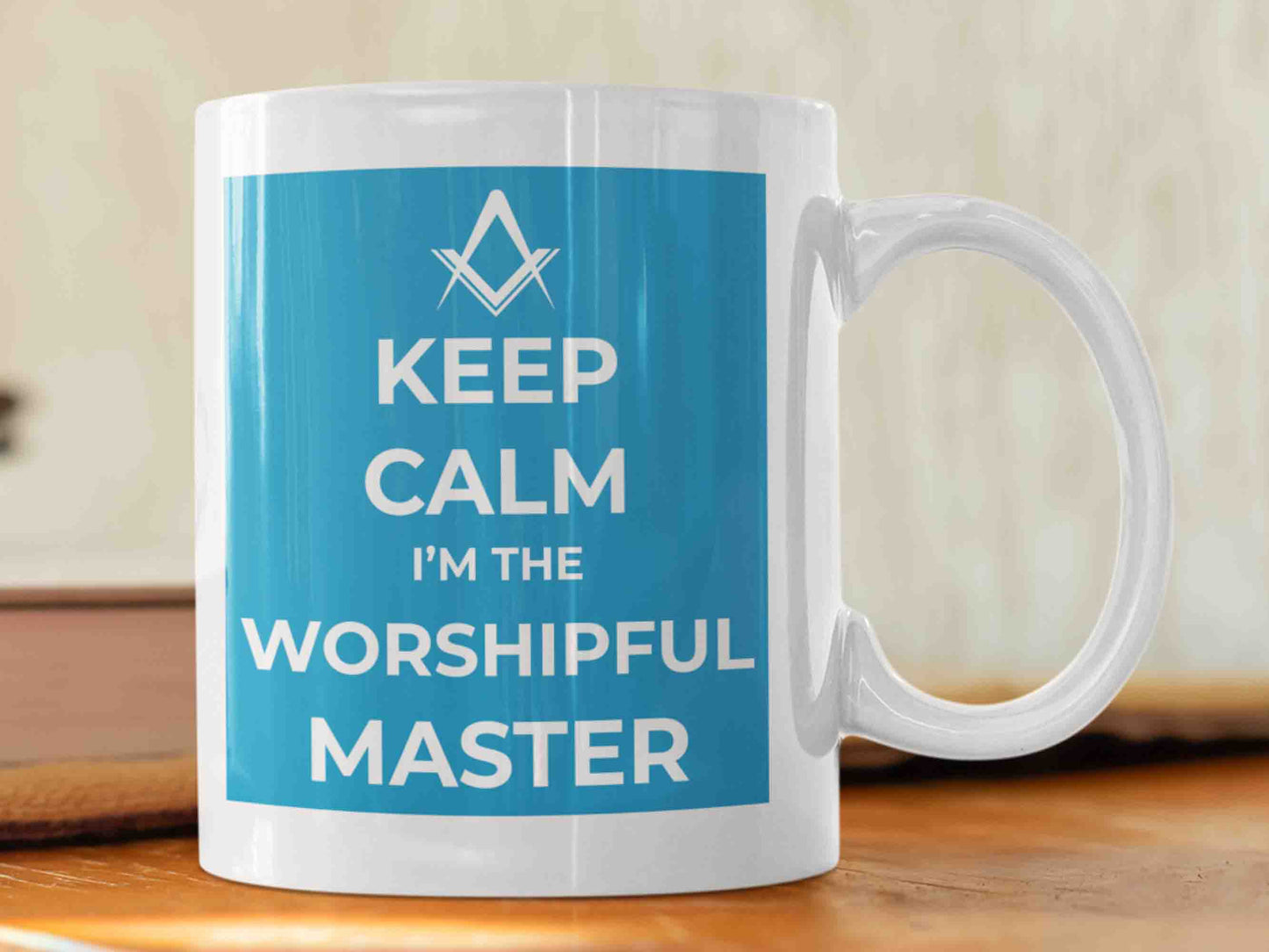 Freemason Worshipful Master Mug - A high-quality ceramic mug with a humorous and charming message, perfect for any Masonic enthusiast or as a gift for a Freemason Worshipful Master